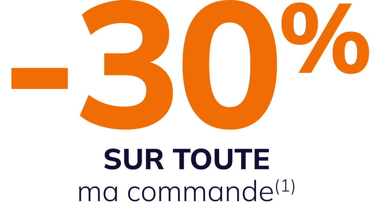 -30% sur toute ma commande